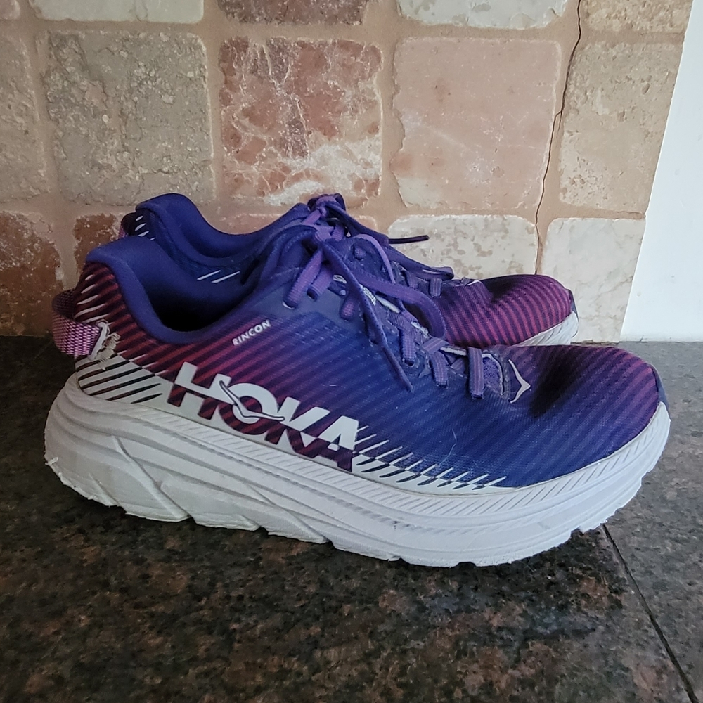 Hoka One One Rincon Purple Gradient Sneakers